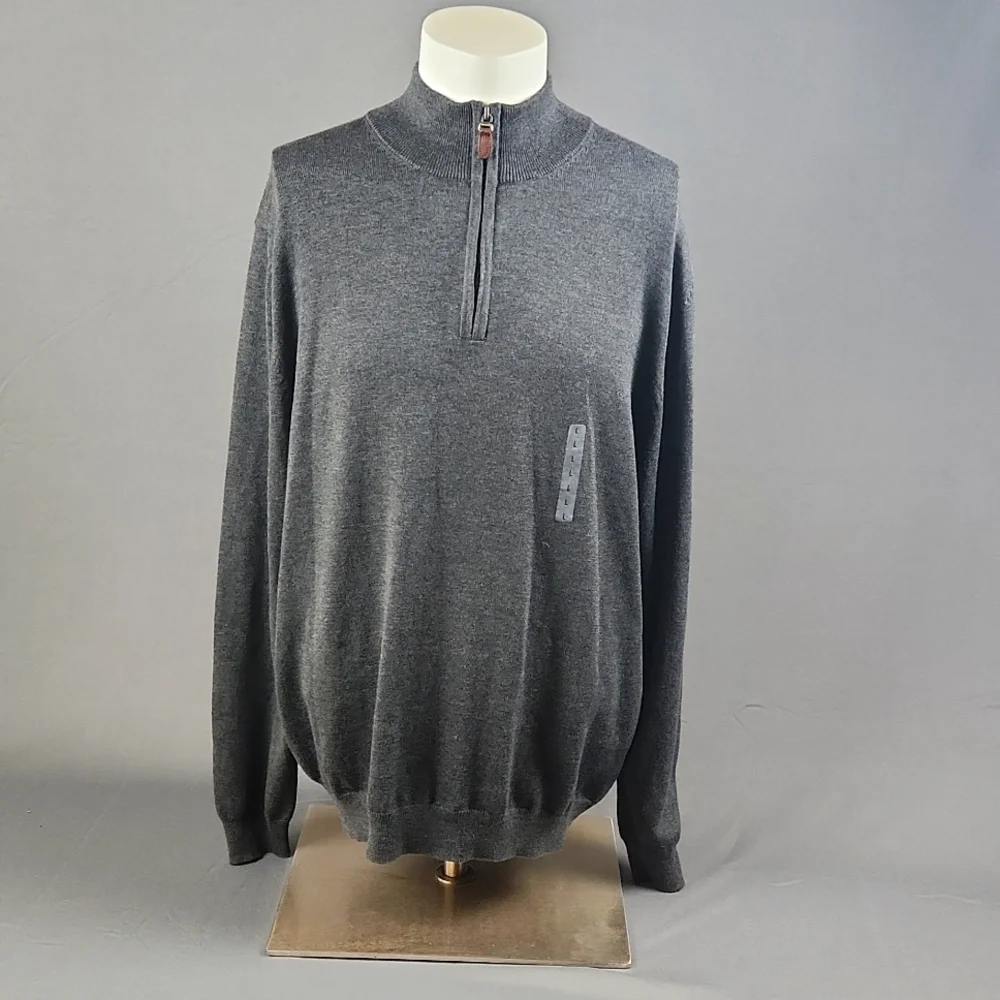 NWT- Roundtree&Yorke - Men's Pullover Sweater- Gray - Size L